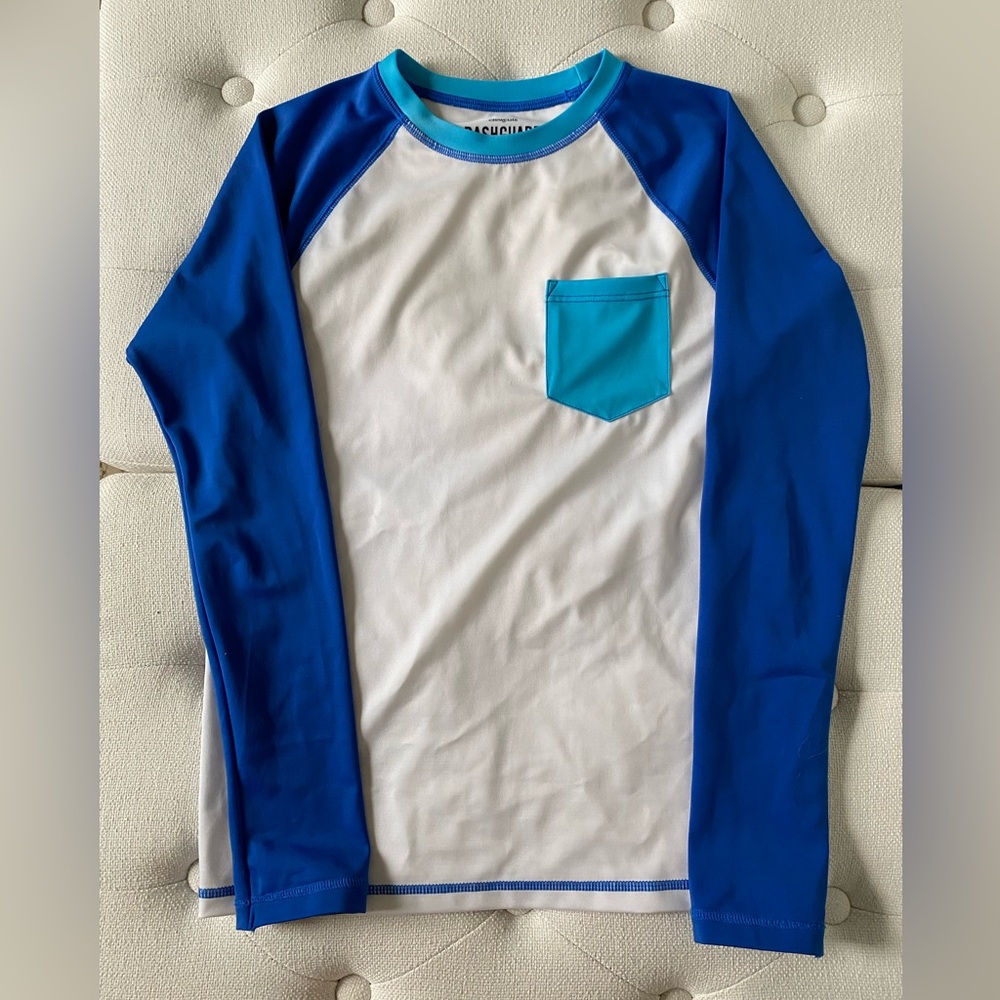 Crewcuts Blue and White Kids Rashguard